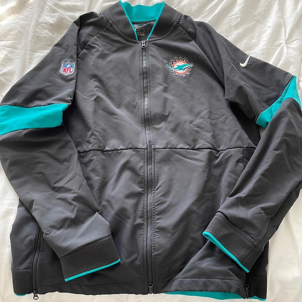 MIAMI DOLPHINS NFL NIKE JACKET. SIZE M.